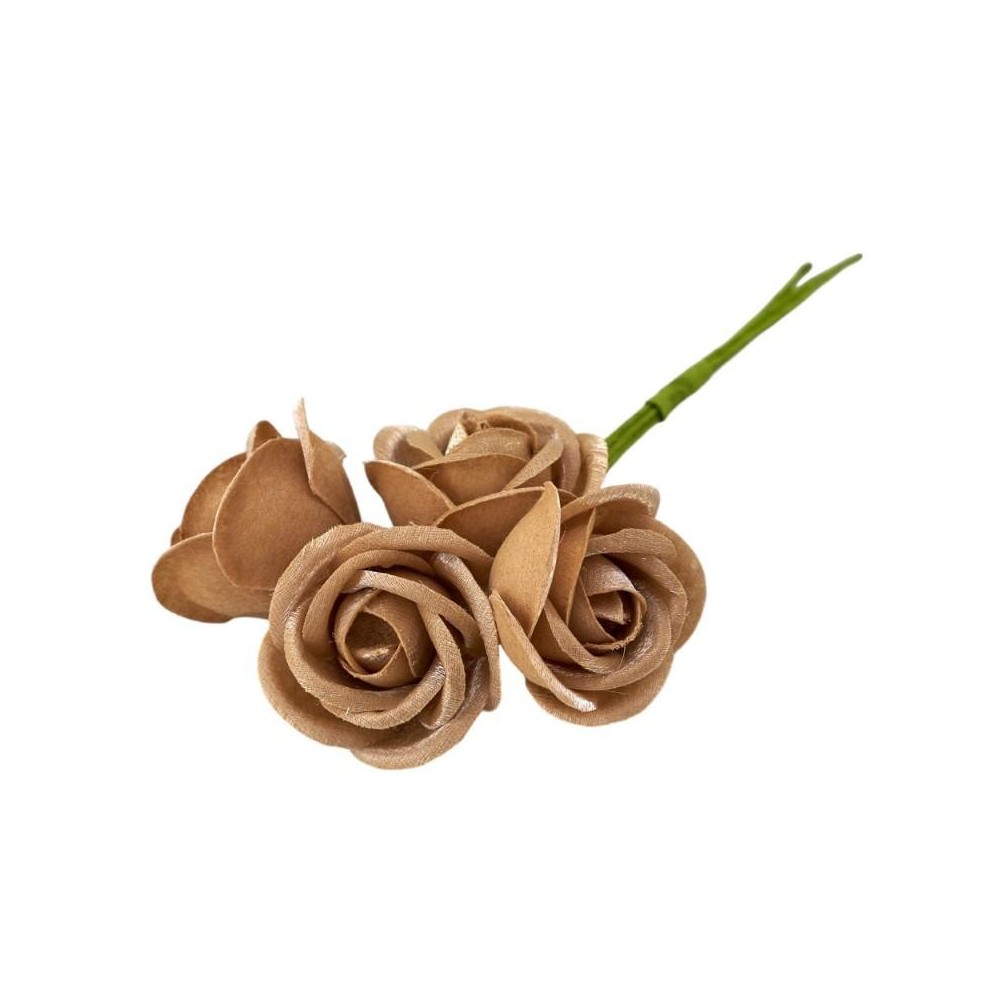 ROSA LAME PICCOLA MARRONE D3